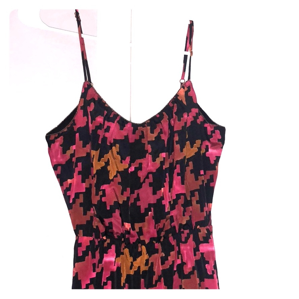 Long maxi hounds tooth dress